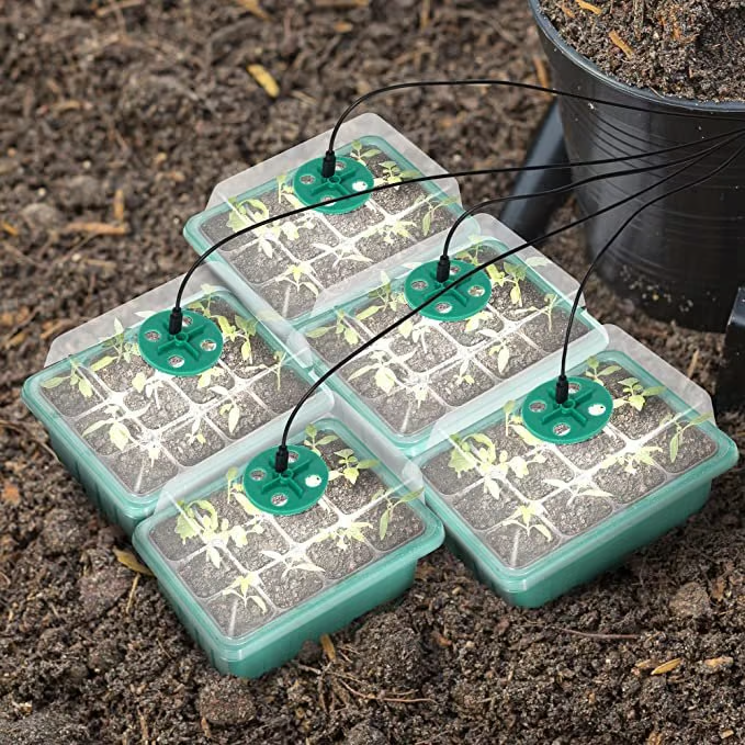 Spring Hot Sale 50%🌱Adjustable Humidity Seed Starter Trays with Grow Light